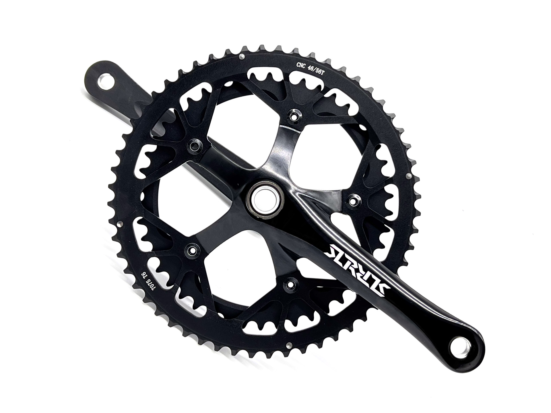 SLR RTL Hollow Axle Crankset - 53/39T Extended Axle for Birdy Brompton