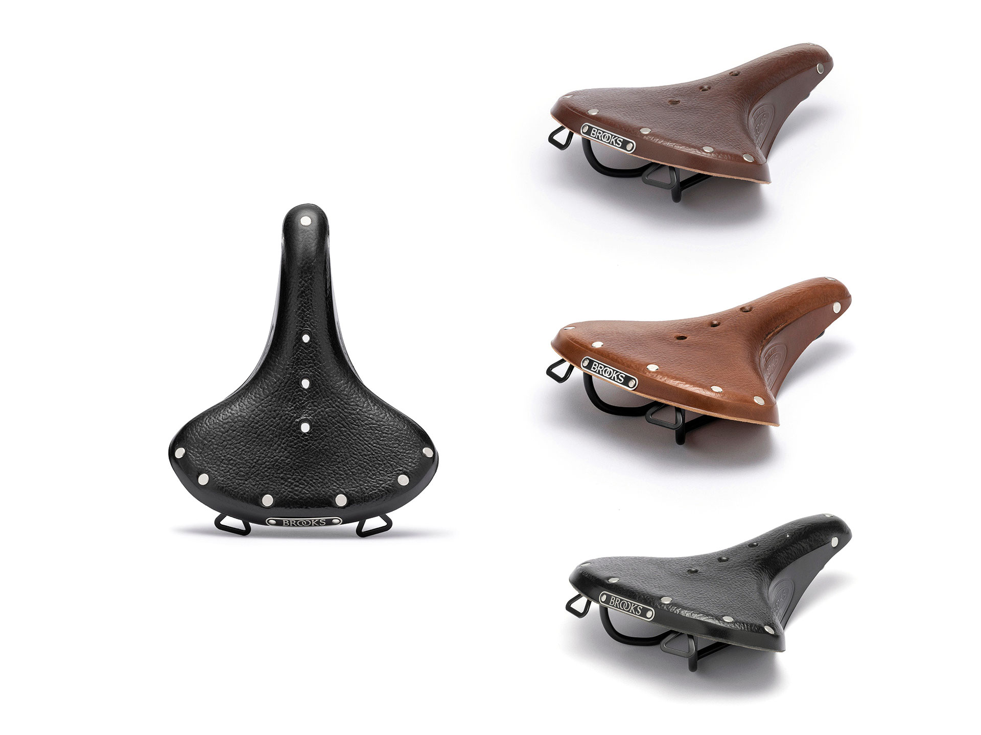 Brooks England B68 Wide Leather Saddle - Handcrafted in England