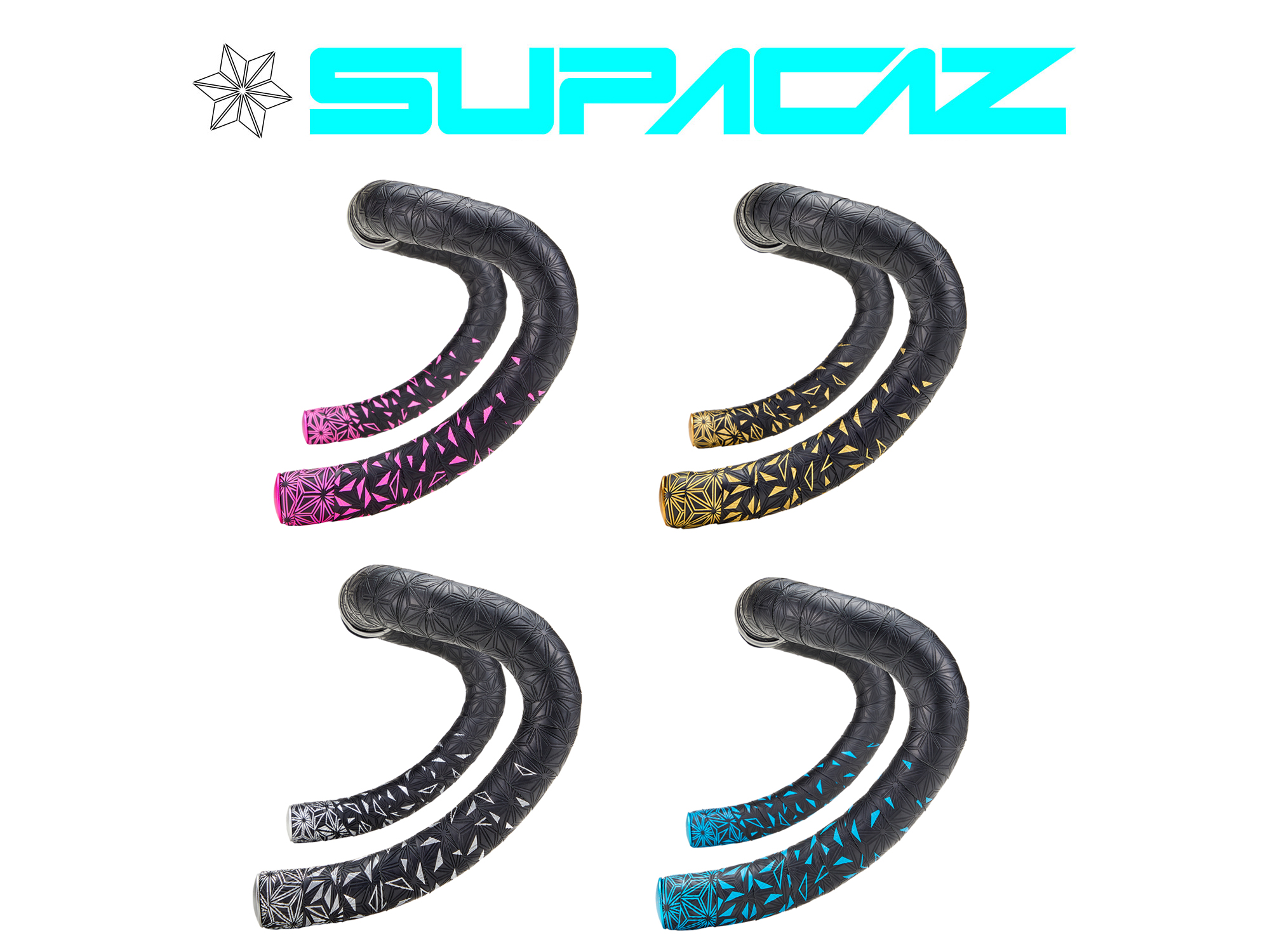 Supacaz Super Sticky Kush Star Fade Bar Tape