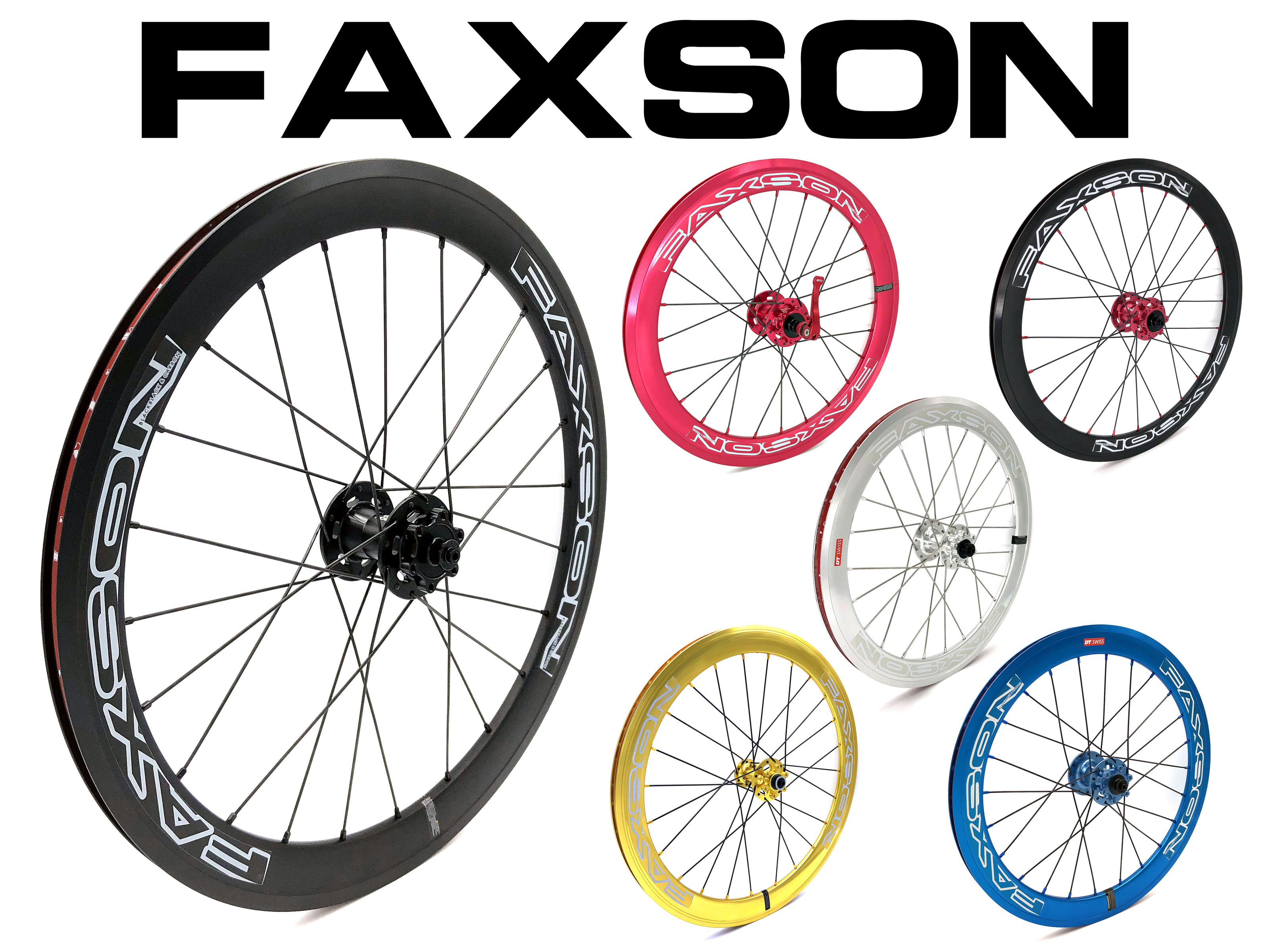 Faxson BlackBlack Wheelset (Disc Brake) - 16"(349) / 18"(355) / 20"(406/451)