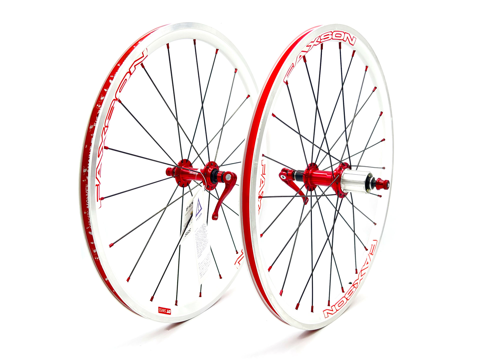 Faxson Colorful Wheelset (Rim Brake) - 20"(451) White Red